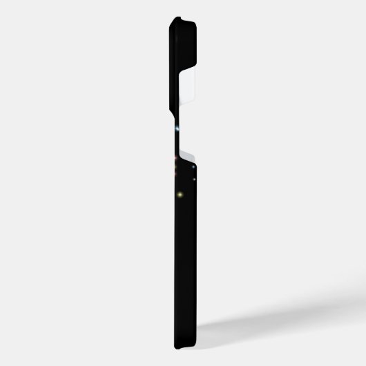 Rainbow Heart with Stars on black iPhone Hülle (Linke Seite)