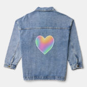 Rainbow Heart Women Jeansjacke (Rückseite)