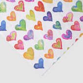 Rainbow Hearts 10lb Gewebepapier, weiß Seidenpapier (Ausschnitt)