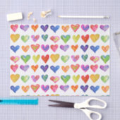 Rainbow Hearts 10lb Gewebepapier, weiß Seidenpapier (Handwerk)