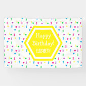 Rainbow Hearts 3. Geburtstag Banner (Horizontal)