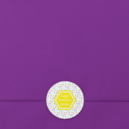 Rainbow Hearts 3. Geburtstag Runder Aufkleber