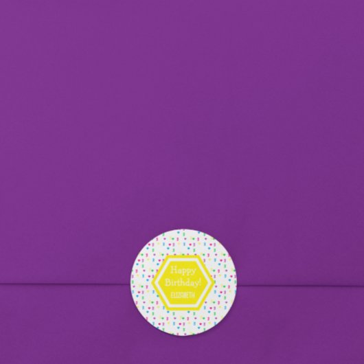 Rainbow Hearts 3. Geburtstag Runder Aufkleber