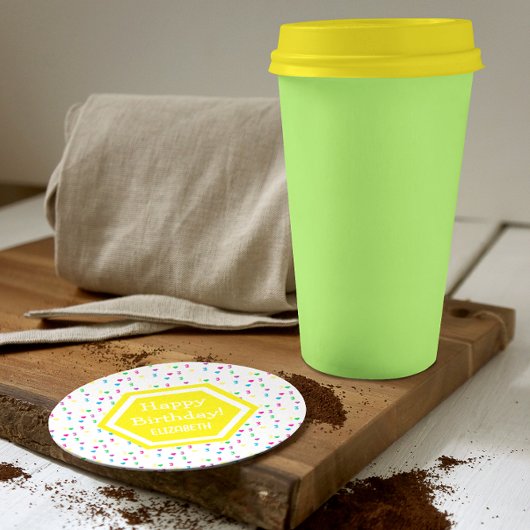 Rainbow Hearts 3. Geburtstag Untersetzer