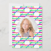 Rainbow Hearts 4. Geburtstag Einladung (Rückseite)