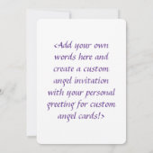 Rainbow Hearts Angel Art Custom Einladungen (Rückseite)