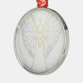Rainbow Hearts Angel Art Ornament Pendant (Links)