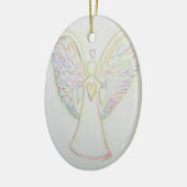 Rainbow Hearts Angel Holiday Gift Ornamente (Links)