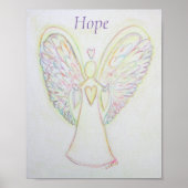 Rainbow Hearts Angel Hope Art Custom Poster (Vorne)