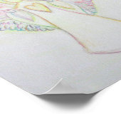 Rainbow Hearts Angel Joy Art Custom Poster (Ecke)