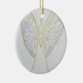 Rainbow Hearts Angel Keramik Ornament (Rechts)