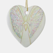 Rainbow Hearts Angel Keramik Ornament (Rechts)