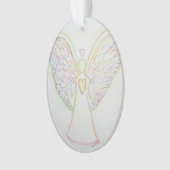 Rainbow Hearts Angel Ornament (Vorderseite)