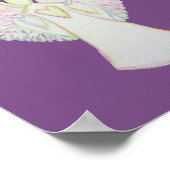Rainbow Hearts Angel Peace Art Custom Poster (Ecke)