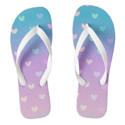 Rainbow Hearts Badesandalen (Fußbett)