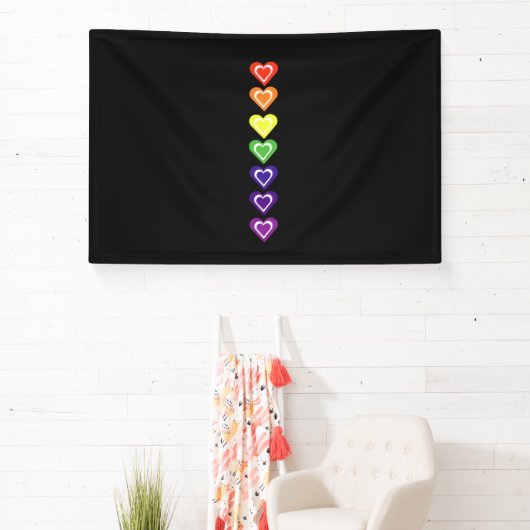 Rainbow hearts banner (InSitu)