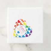 Rainbow Hearts Birthday Geschenkanhänger (Beispiel)
