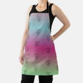 Rainbow Hearts Black Pride Heart Schürze (InSitu)