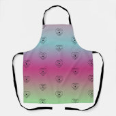 Rainbow Hearts Black Pride Heart Schürze (Vorderseite)