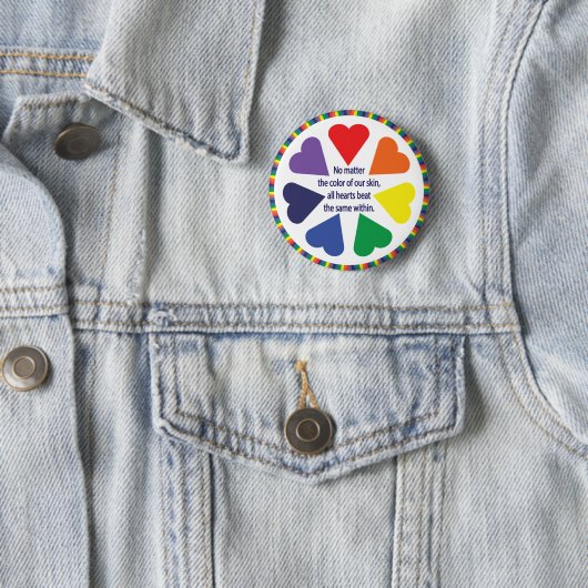 Rainbow Hearts Button (Beispiel)