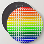 RAINBOW HEARTS BUTTON (Vorne & Hinten)