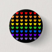 Rainbow Hearts Button (Vorderseite)