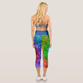 Rainbow Hearts Capri Leggings (Rückseite)