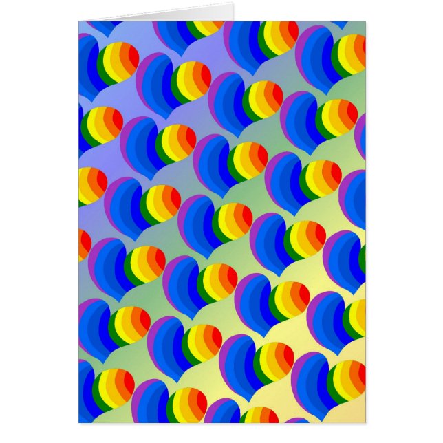 Rainbow Hearts Card (Vorne)