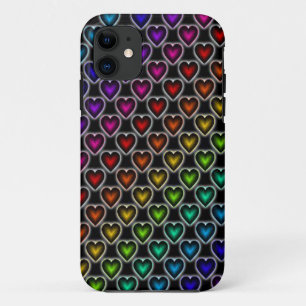 Rainbow Hearts Case-Mate iPhone Hülle
