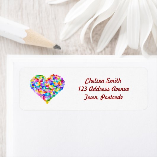 Rainbow Hearts Confetti (Insitu)