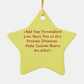 Rainbow Hearts Custom Holiday Gift Ornamente (Hinten)