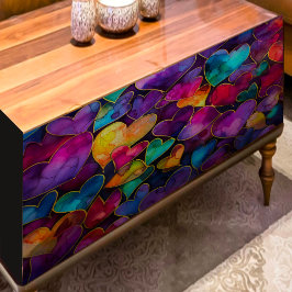 Rainbow Hearts Decoupage Tissue Paper Seidenpapier