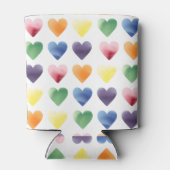 Rainbow Hearts Dosenkühler (Rückseite)