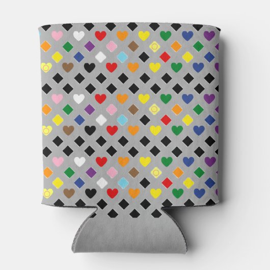 Rainbow Hearts Dosenkühler (Rückseite)