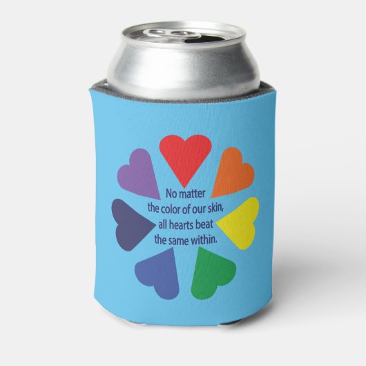 Rainbow Hearts Dosenkühler (Kanne Rückseite)
