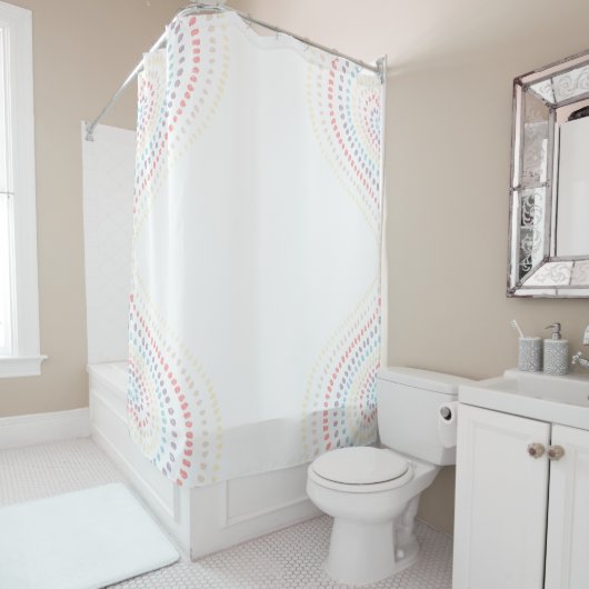 Rainbow Hearts Duschvorhang (Beispiel)