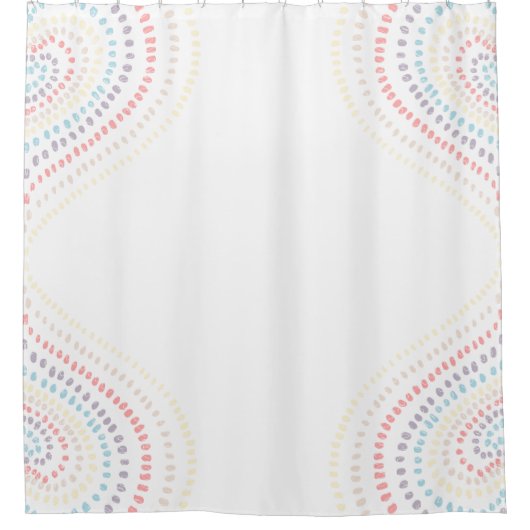 Rainbow Hearts Duschvorhang (Vorderseite)