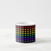 Rainbow Hearts Espressotasse (Vorderseite)