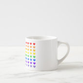 Rainbow Hearts Espressotasse (Rechts)