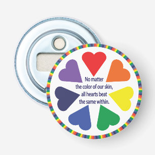 Rainbow Hearts Flaschenöffner