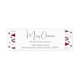 Rainbow & Hearts Frohe Weihnachtsfeier Rücksendead