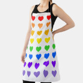 Rainbow Hearts Gay Pride Schürze (InSitu)
