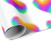 Rainbow Hearts Geschenkpapier (Rolleneckpunkt)