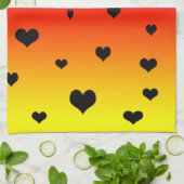 Rainbow Hearts, Geschirrtuch (Gefaltet)