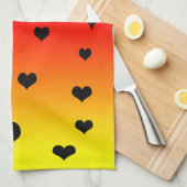 Rainbow Hearts, Geschirrtuch (Viertel Falte)