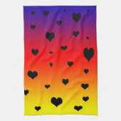 Rainbow Hearts, Geschirrtuch (Vertikal)