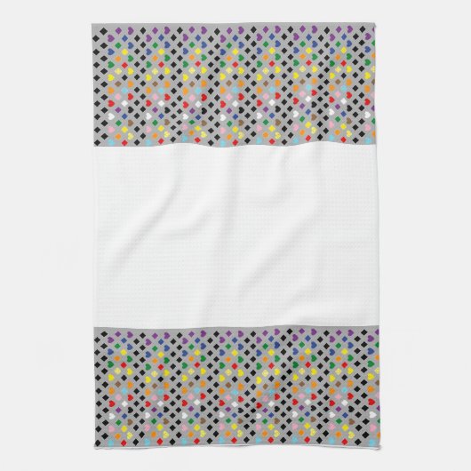 Rainbow Hearts Geschirrtuch (Vertikal)