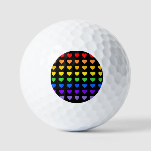 Rainbow Hearts Golfball (Vorderseite)