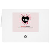 Rainbow Hearts Grußkarte (Rückseite Horizontal)