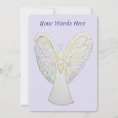 Rainbow Hearts Guardian Angel Custom Einladungen (Vorderseite)